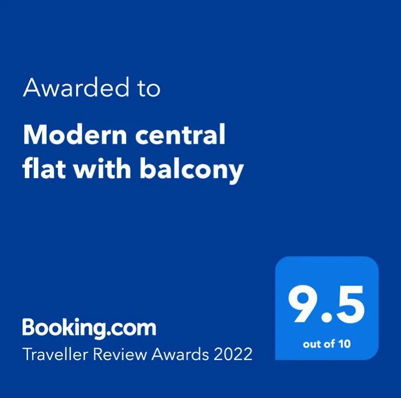 Apartment Modern Central Flat With Balcony & Free Parking On-Site Bournemouth